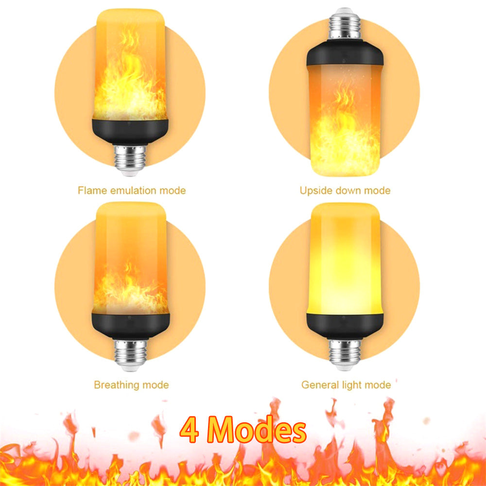 LAMPE DE FÊTE À FLAMME LED - 4 MODES SIMULANT LE FEU