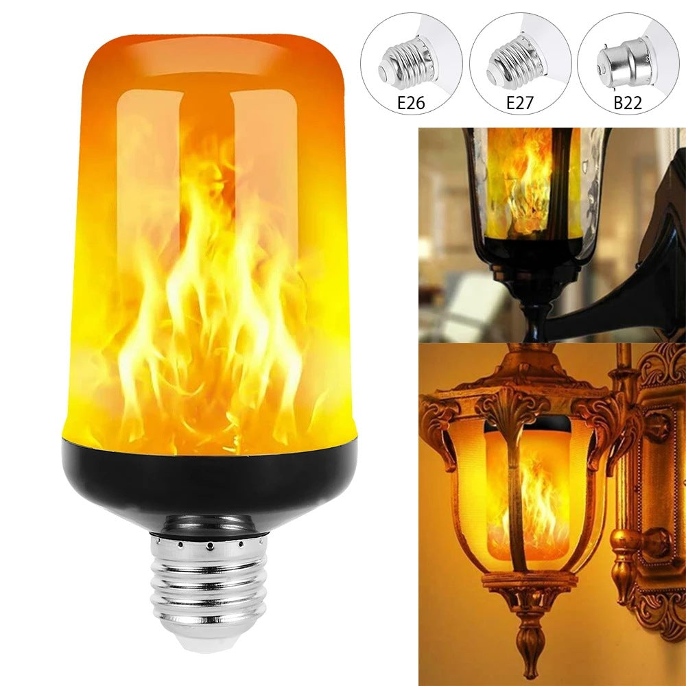 LAMPE DE FÊTE À FLAMME LED - 4 MODES SIMULANT LE FEU