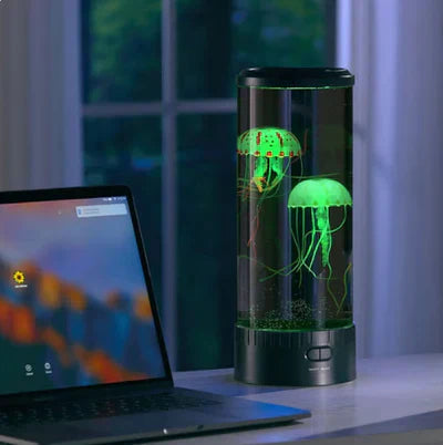 Lampe à lave en forme de méduse LED - OceanGlow