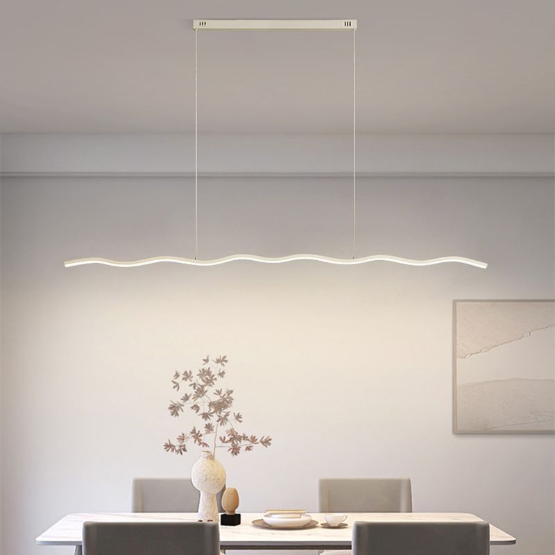 Lampe Suspendue LED avec Motif Ondulé – WaveGlow