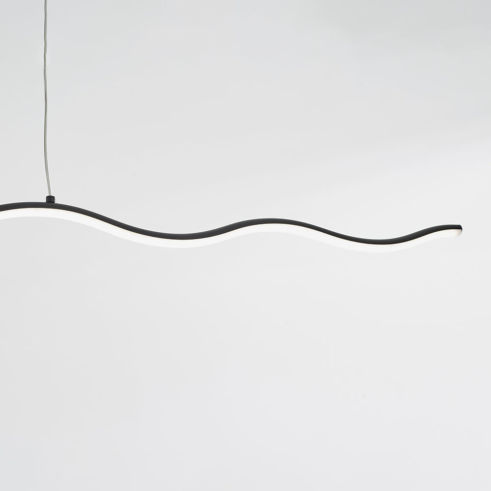 Lampe Suspendue LED avec Motif Ondulé – WaveGlow