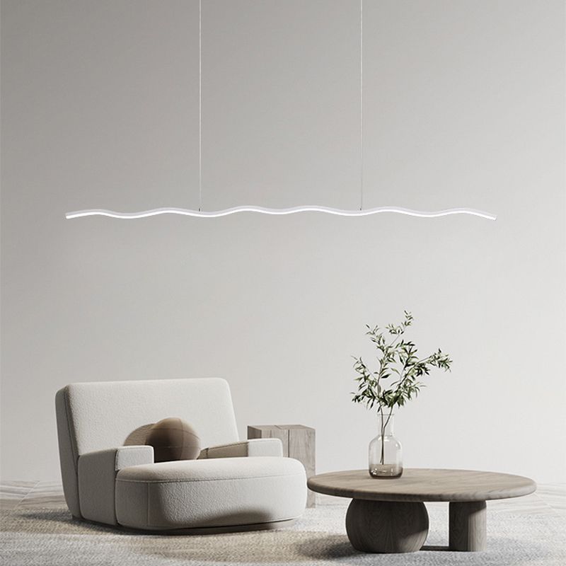 Lampe Suspendue LED avec Motif Ondulé – WaveGlow