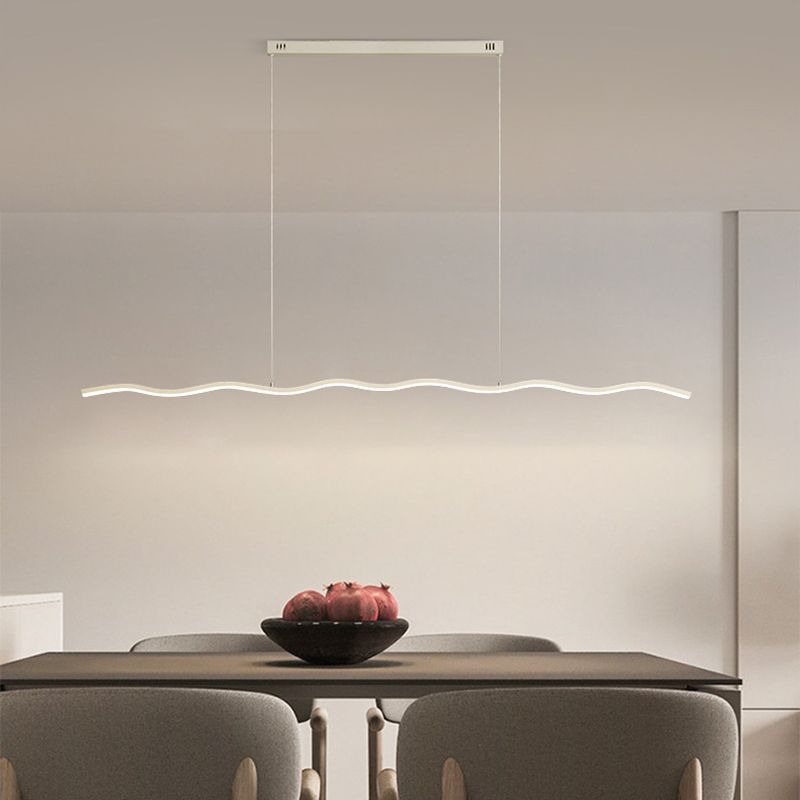 Lampe Suspendue LED avec Motif Ondulé – WaveGlow
