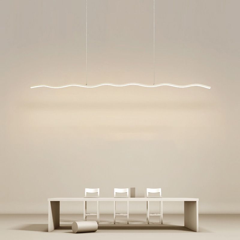 Lampe Suspendue LED avec Motif Ondulé – WaveGlow