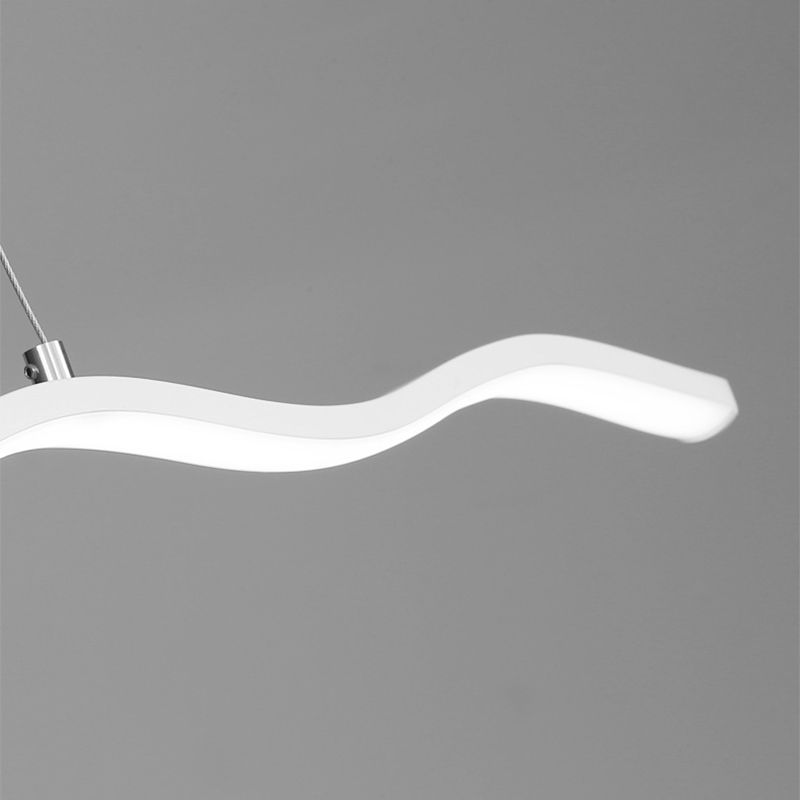 Lampe Suspendue LED avec Motif Ondulé – WaveGlow