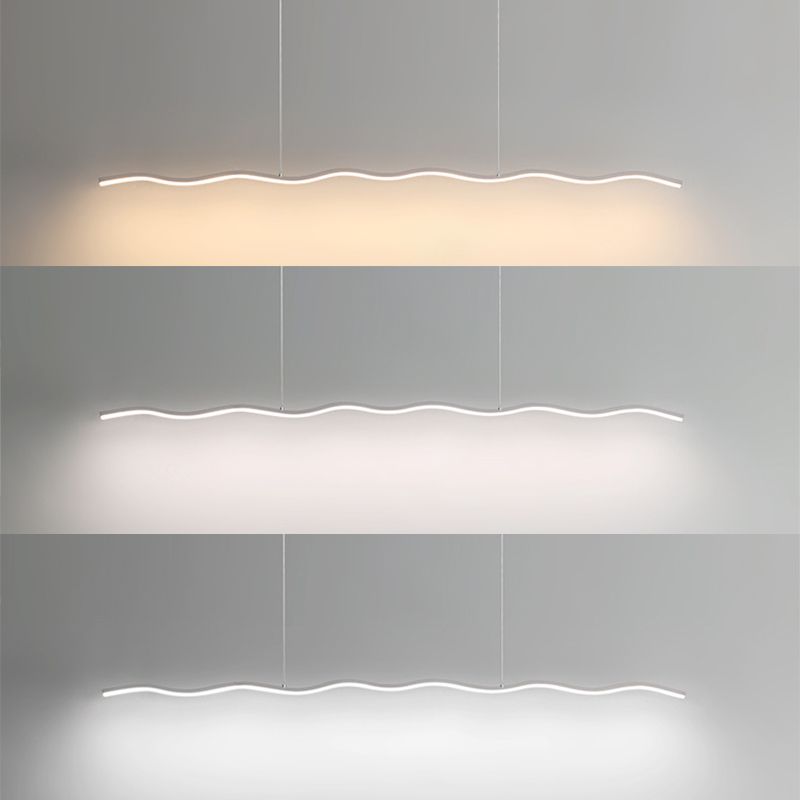 Lampe Suspendue LED avec Motif Ondulé – WaveGlow