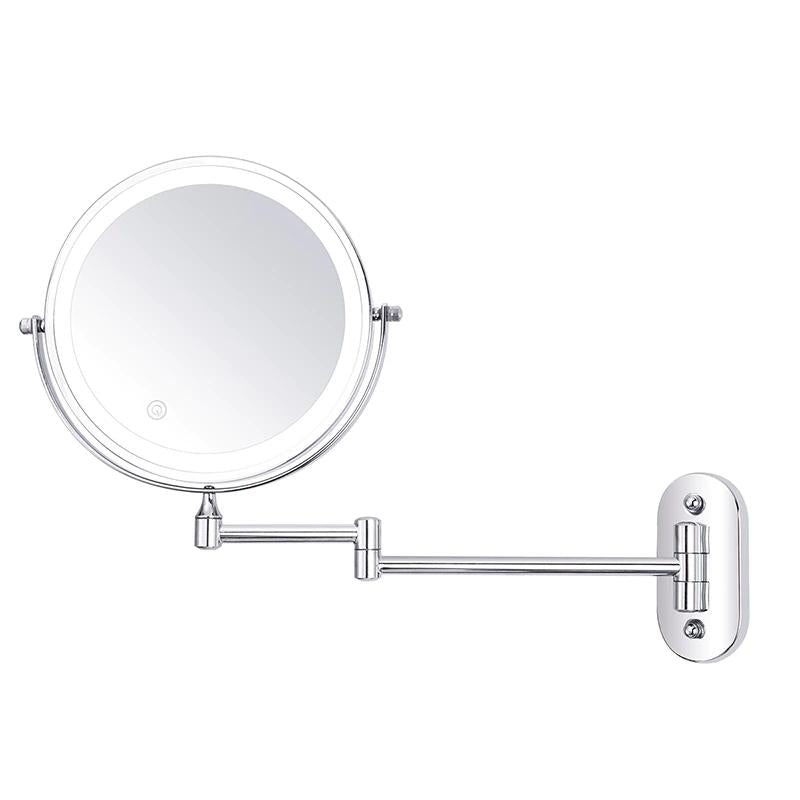 Miroir de Maquillage LED Agrandi pour Femmes avec Éclairage Ajustable
