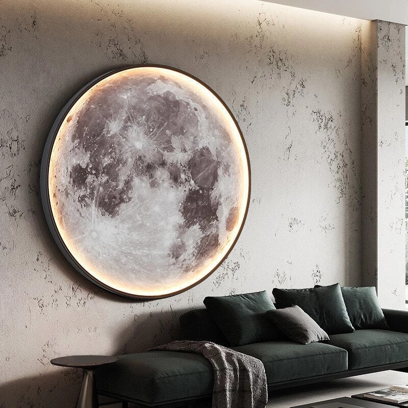 Lampe Murale LED en Forme de Lune pour Décoration Intérieure