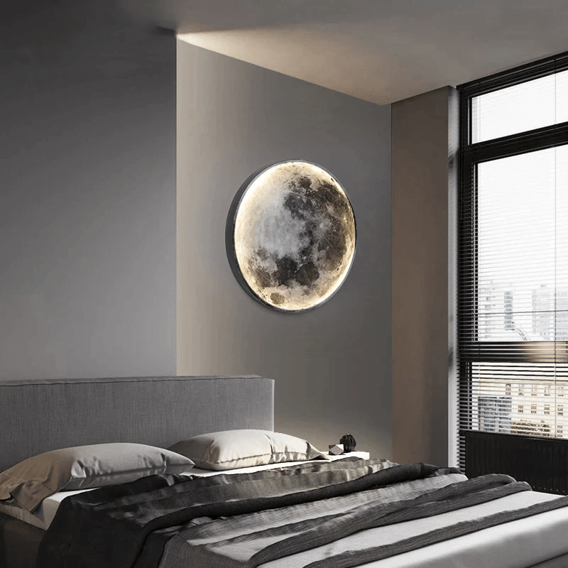 Lampe Murale LED en Forme de Lune pour Décoration Intérieure