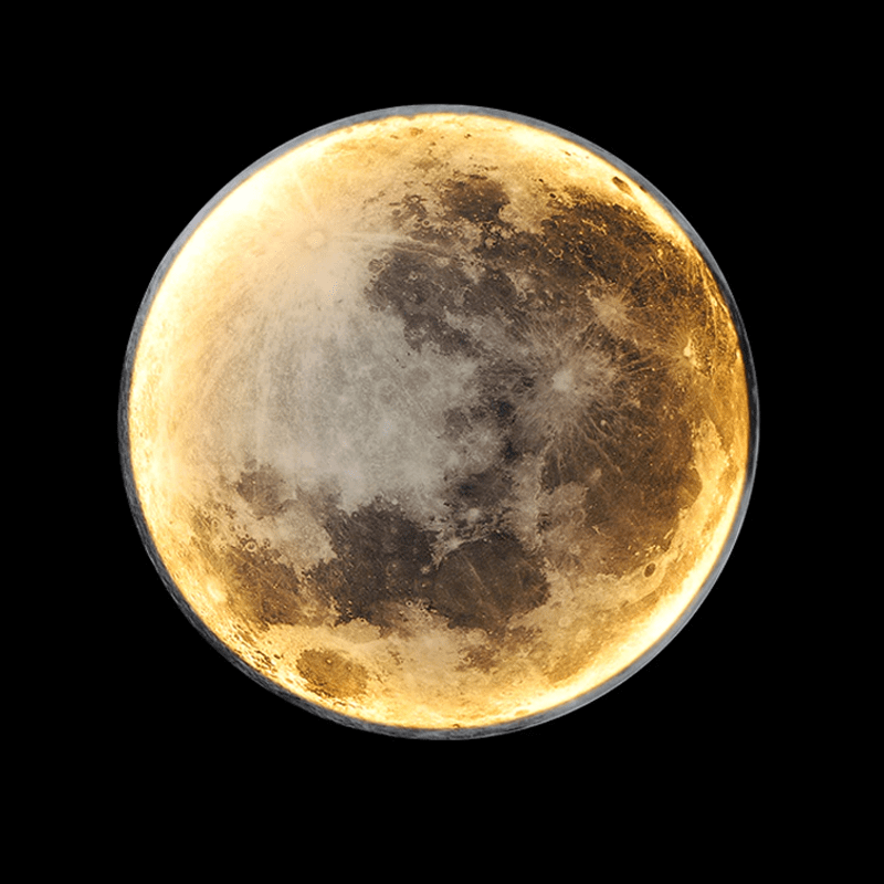 Lampe Murale LED en Forme de Lune pour Décoration Intérieure