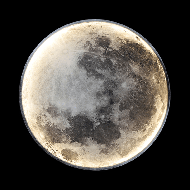 Lampe Murale LED en Forme de Lune pour Décoration Intérieure