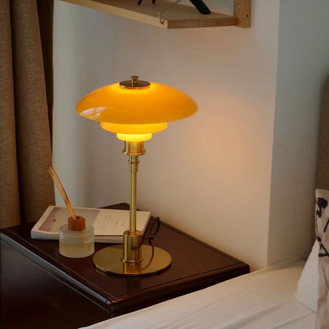 Lena Designer Lampe de Table Nordique | Verre | LED | Scandinave