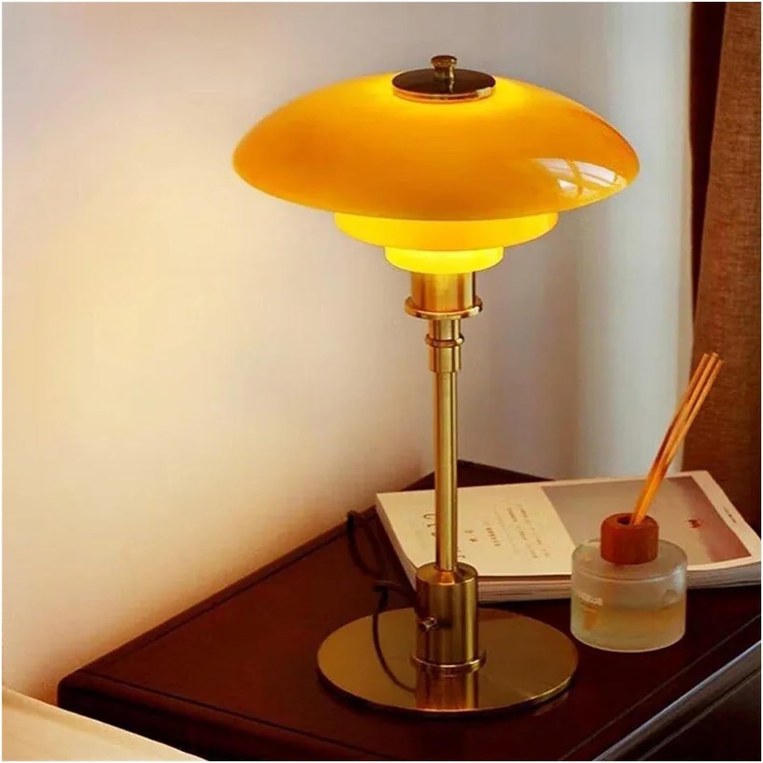 Lena Designer Lampe de Table Nordique | Verre | LED | Scandinave