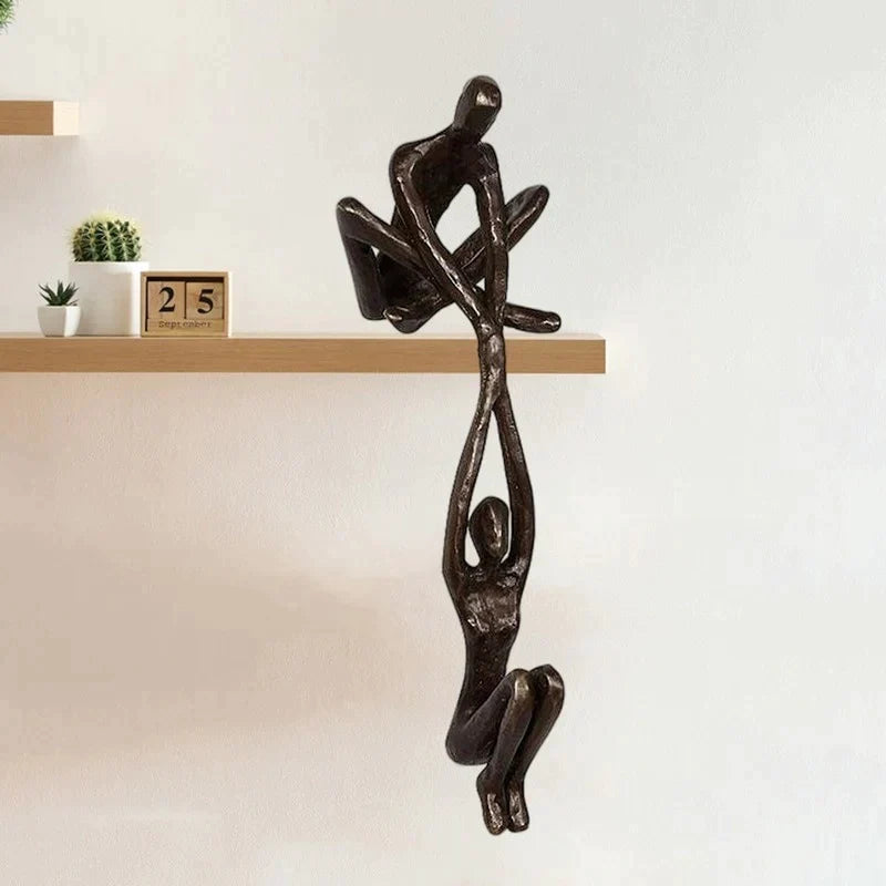 Figurine d'Amour Décoration – Harmonie & Style en Résine