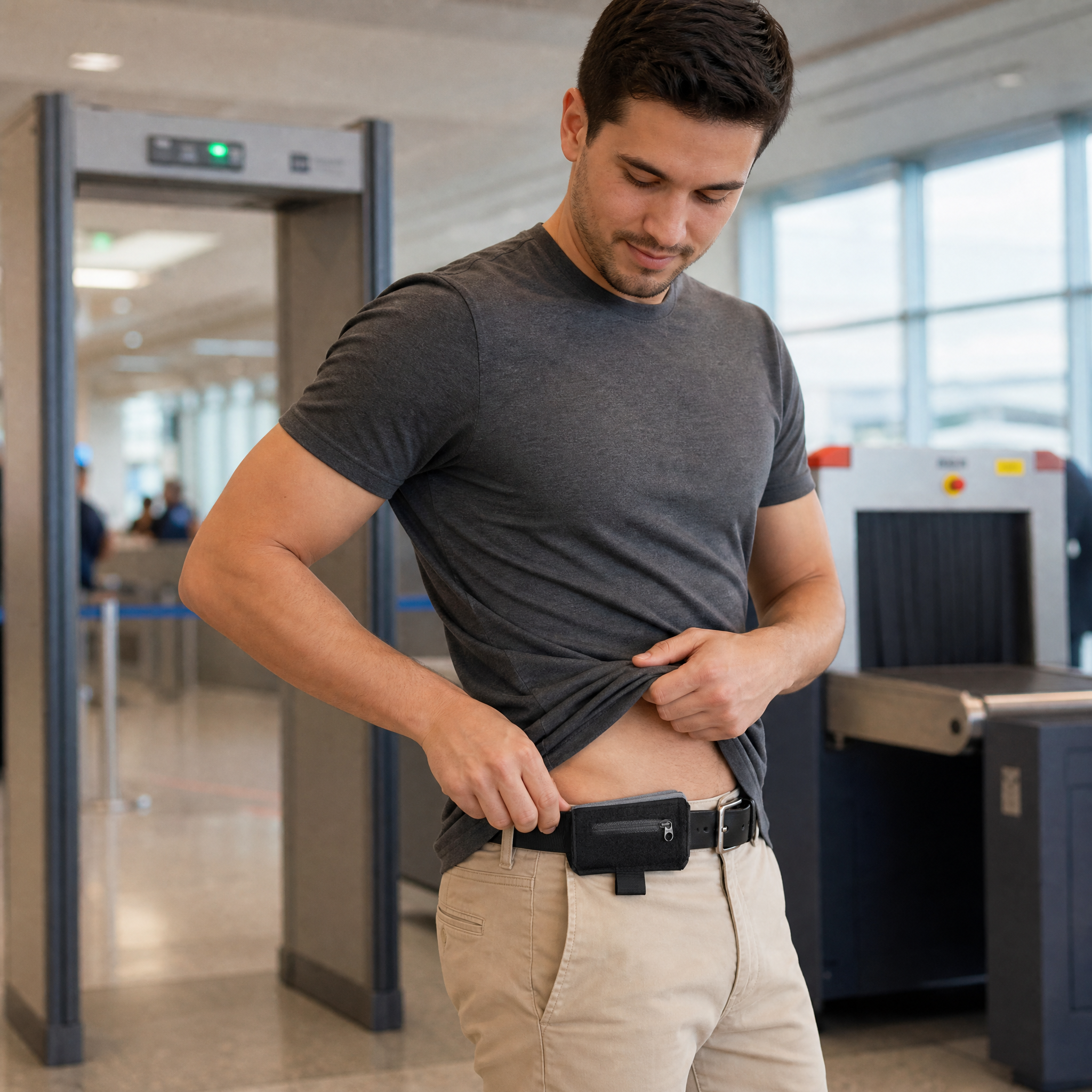 SLIMSAFE – Portefeuille de Ceinture Profil Bas pour un Rangement Pratique des Essentiels