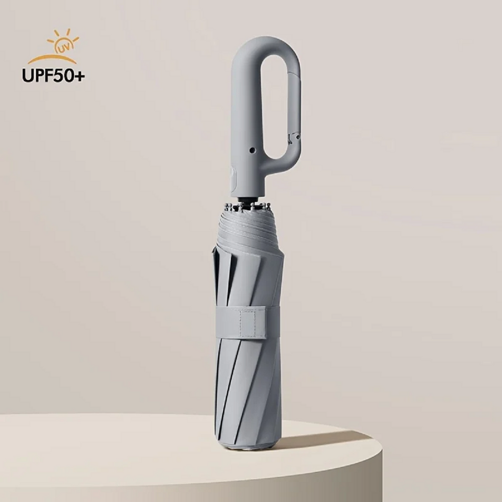 Skanto | Parapluie automatique pliable résistant au vent avec grande poignée à boucle – Compact et durable