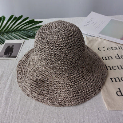 Chapeau d'été rétro à bords plats légèrement tombant – Emma