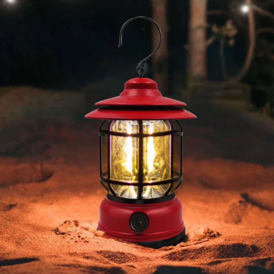 Lanternes de Camping Rechargeables LightMate – LED de Style Vintage avec Lumière Dimmable