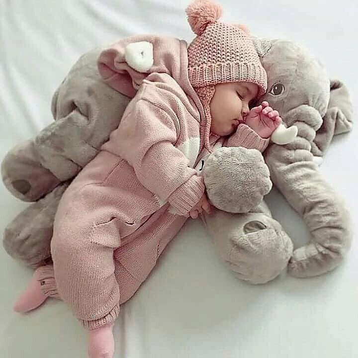 Coussin Bébé Éléphant Câlin – Doux, Câlin et Confortable