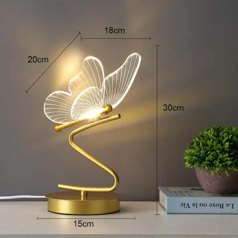 Lampe de table LED Luksowa Motyl - ButterflyLuxe
