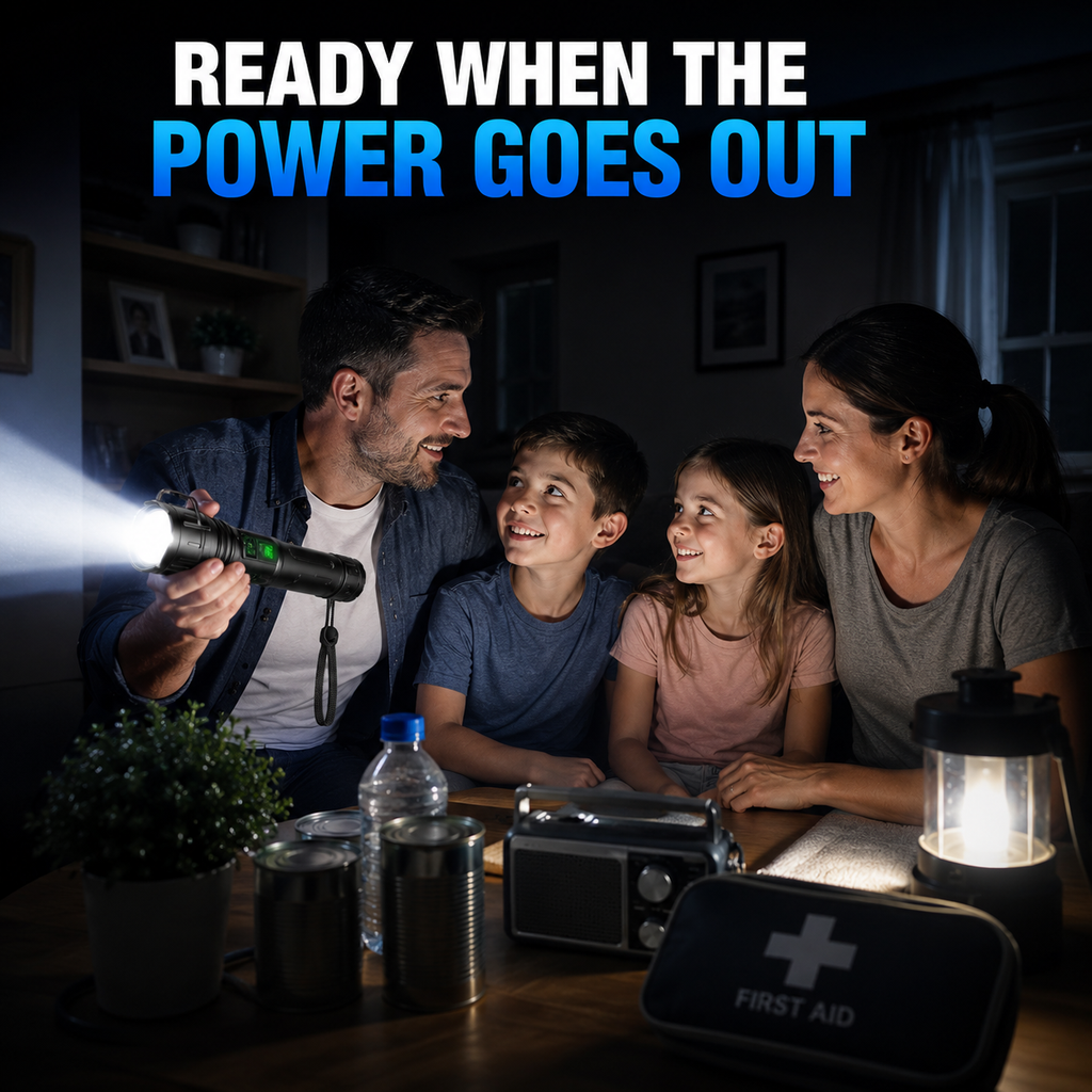 LAMPE TORCHE LUMINA – Lampe de poche tactique à luminosité extrême