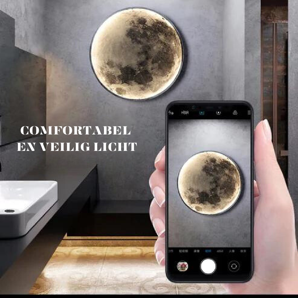 Lampe Lunaire Lunatic - Lampe Réaliste de Lune avec Dimmabilité LED