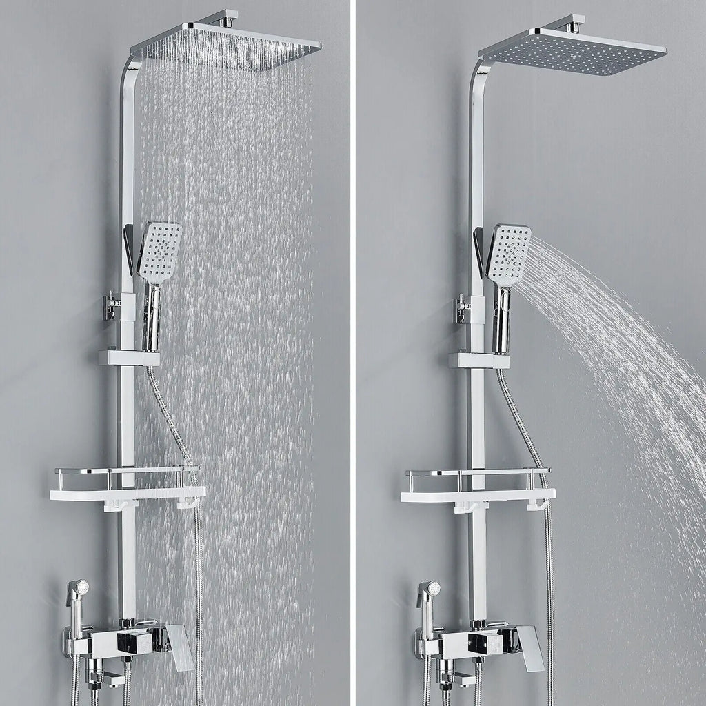 Ensemble de douche - AquaFlow - Douche pluie de luxe - Robinet en laiton