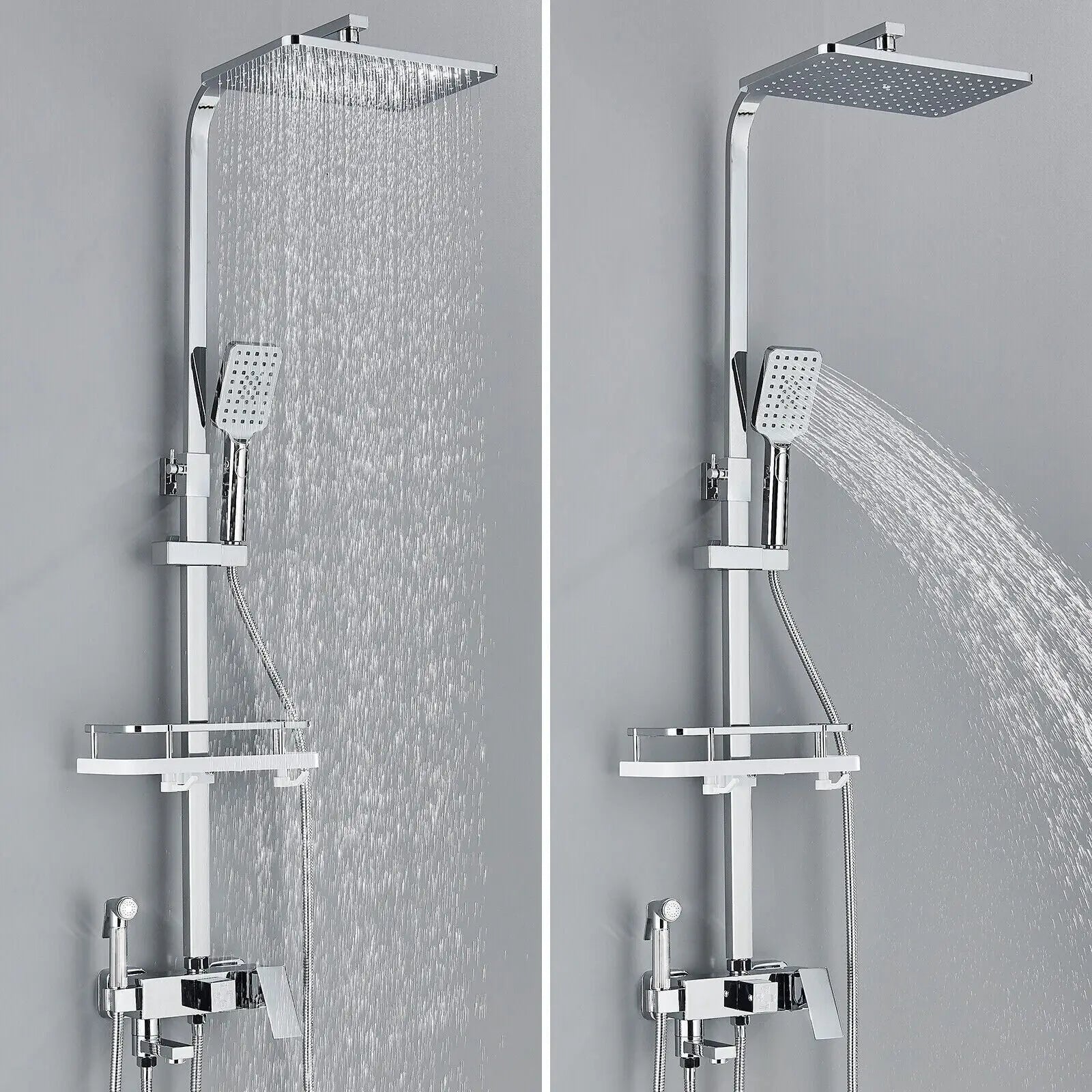 Ensemble de douche - AquaFlow - Douche pluie de luxe - Robinet en laiton