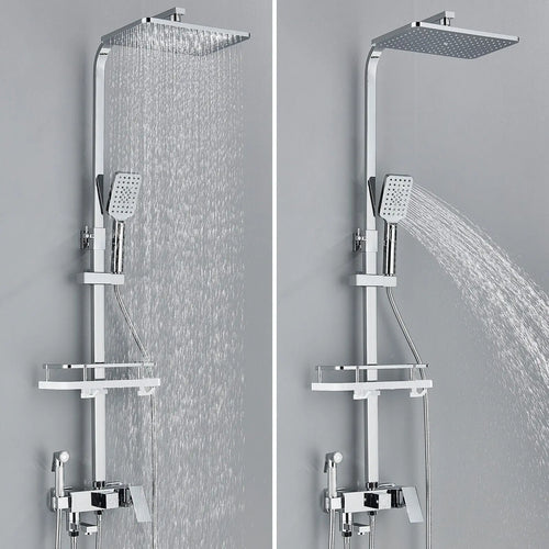 Ensemble de douche - AquaFlow - Douche pluie de luxe - Robinet en laiton