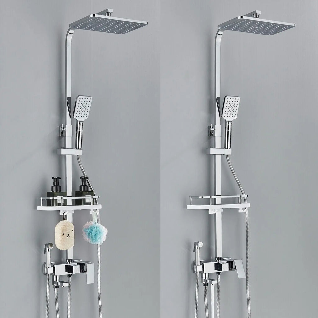 Ensemble de douche - AquaFlow - Douche pluie de luxe - Robinet en laiton