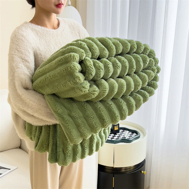 Couverture Fluffy de Luxe - Confort Ultime Doux, Chaud et Élégant