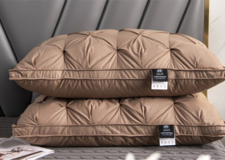 Coussin en Duvet d'Oie Unisexe Luxe pour un Confort de Sommeil Optimal