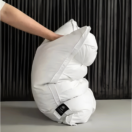 Coussin en Duvet d'Oie Unisexe Luxe pour un Confort de Sommeil Optimal