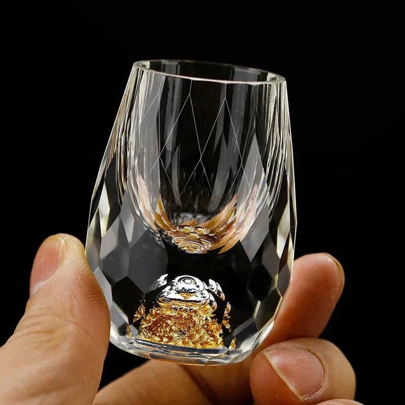 Verres à Shooter CrystalElegance - Ensemble de Cristal de Luxe pour Fêtes