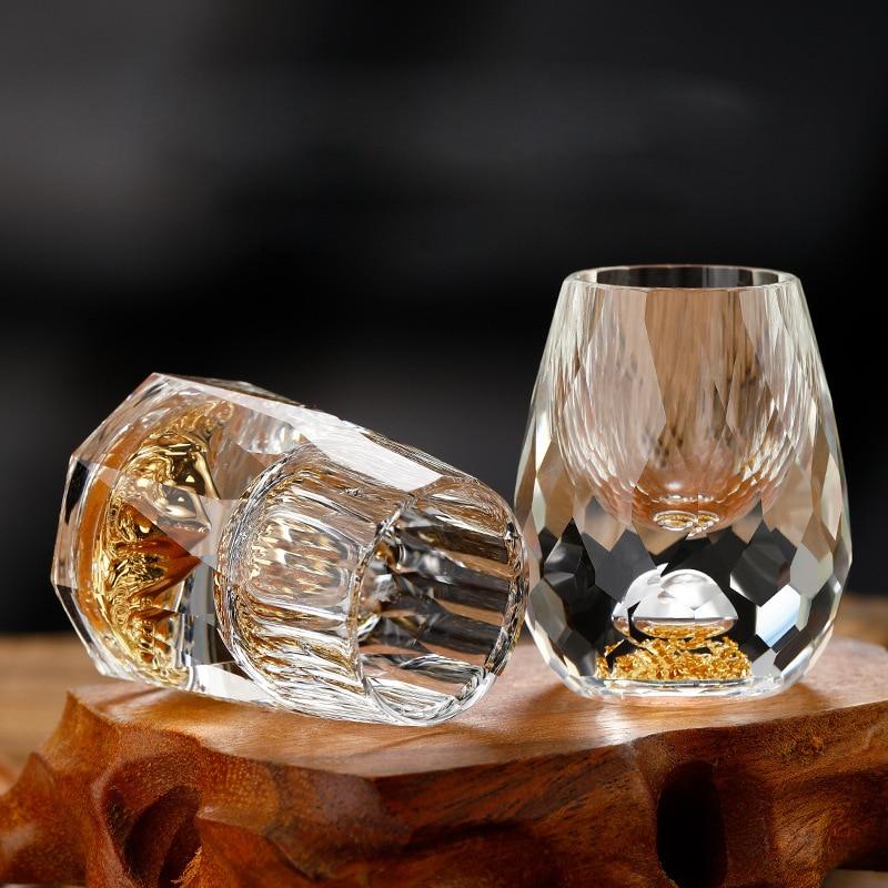 Verres à Shooter CrystalElegance - Ensemble de Cristal de Luxe pour Fêtes