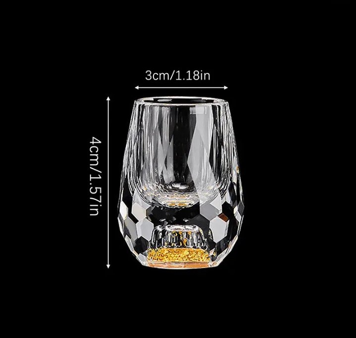 Verres à Shooter CrystalElegance - Ensemble de Cristal de Luxe pour Fêtes