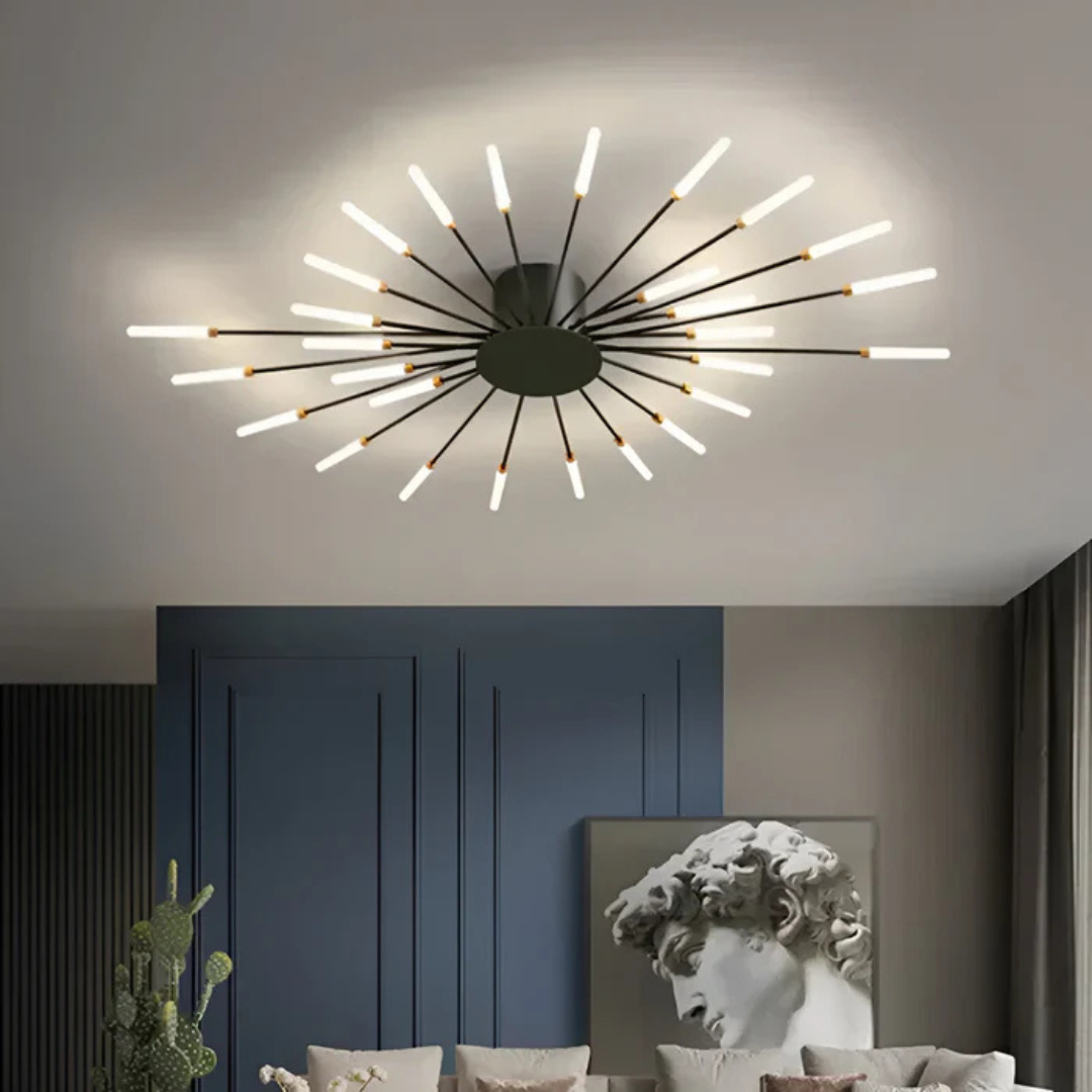 Lampe Plafonnier LED Luxe - Plafonnier Élégant | Éclairage de Salon