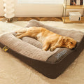 Lit pour Chien Orthopédique avec Coussin Tête – Luxe et Confort