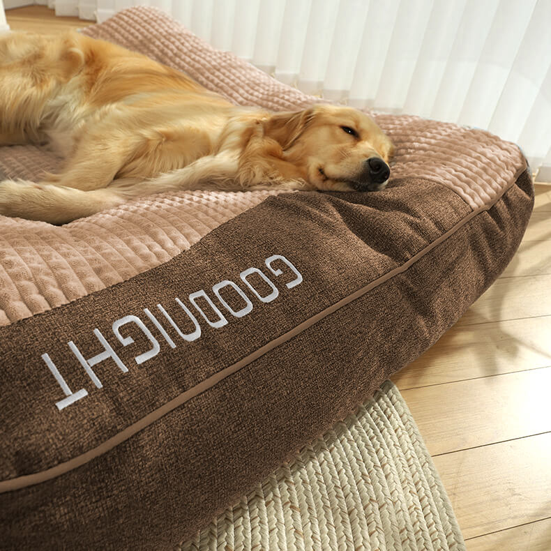 Coussin Orthopédique pour Chiens Grand – Lit pour Chiens en Mousse à Mémoire de Luxe avec Coussin