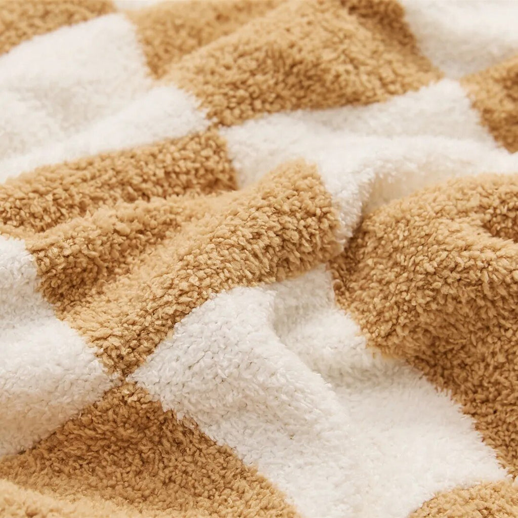 Couverture à carreaux élégante