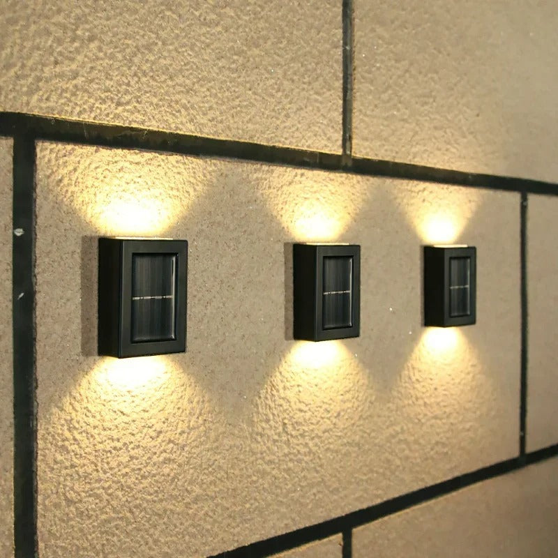 Lampes murales LED solaires sans fil de luxe - SolarGlow