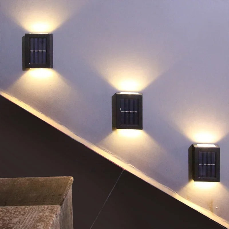 Lampes murales LED solaires sans fil de luxe - SolarGlow