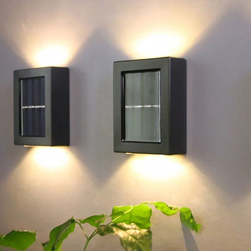 Lampes murales LED solaires sans fil de luxe - SolarGlow