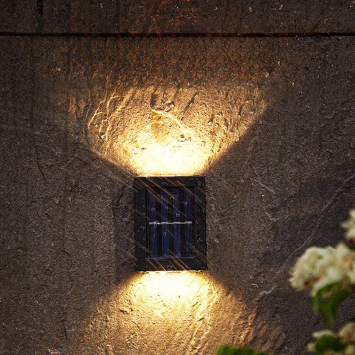 Lampes murales LED solaires sans fil de luxe - SolarGlow