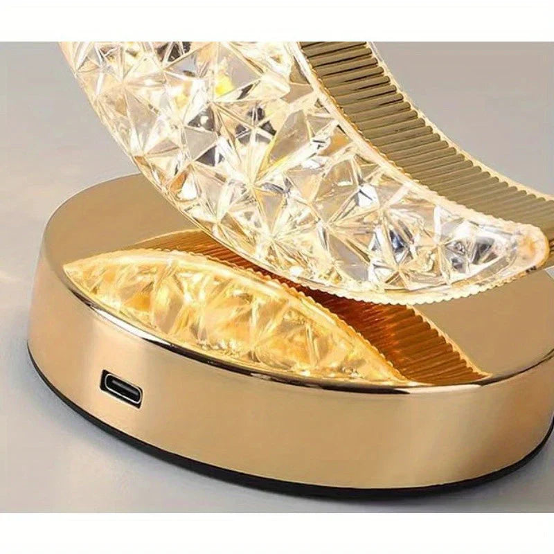 Lampe de Table en Cristal Magique avec Fonction Dimmable - Celestia