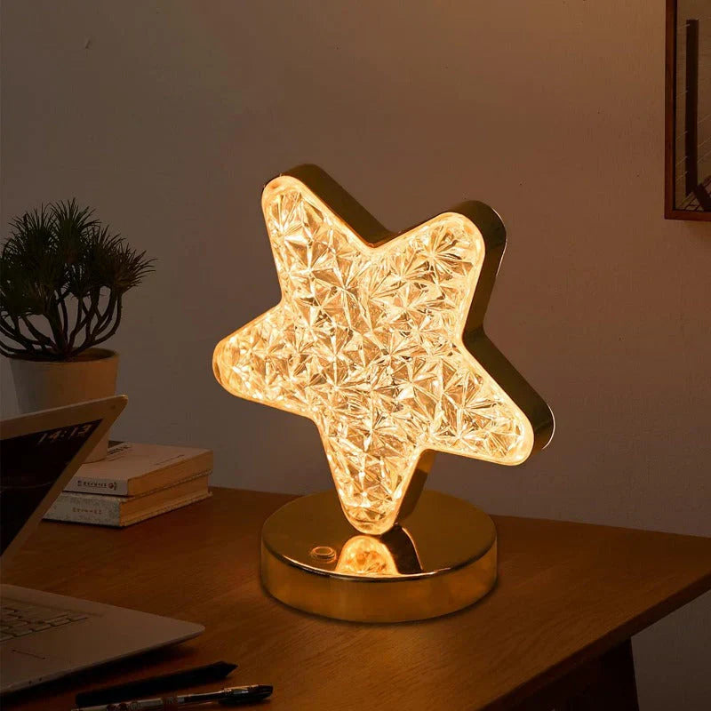 Lampe de Table en Cristal Magique avec Fonction Dimmable - Celestia