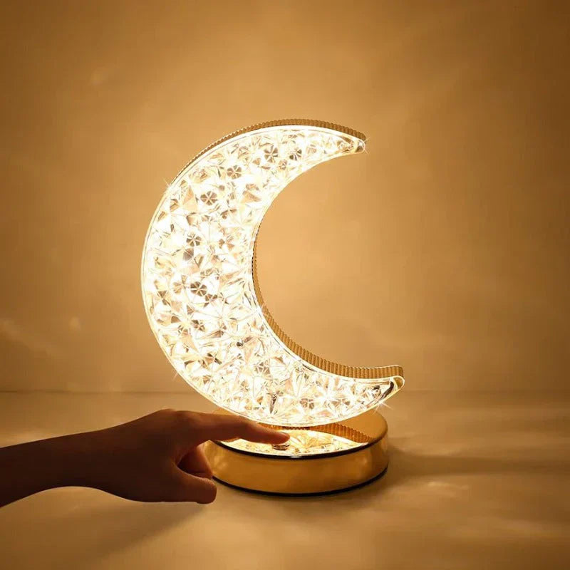 Lampe de Table en Cristal Magique avec Fonction Dimmable - Celestia