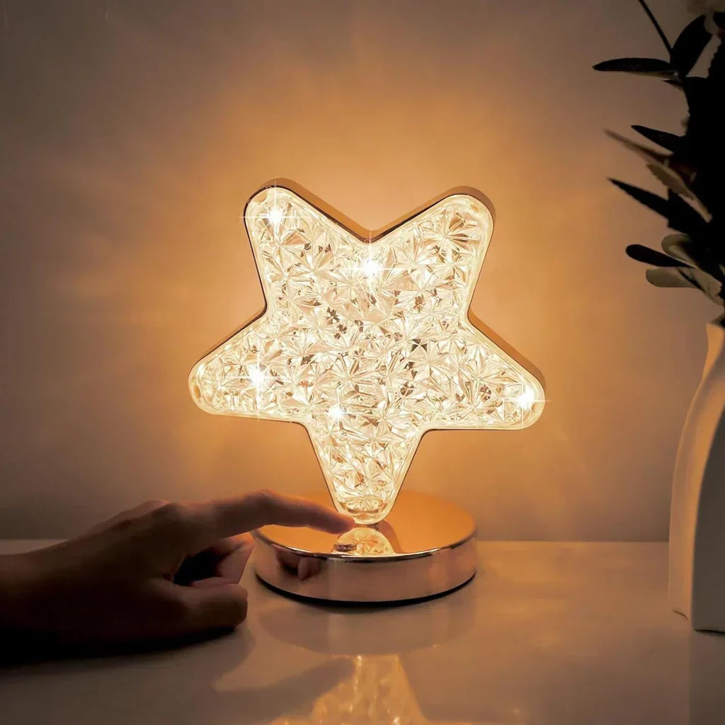 Lampe de Table en Cristal Magique avec Fonction Dimmable - Celestia