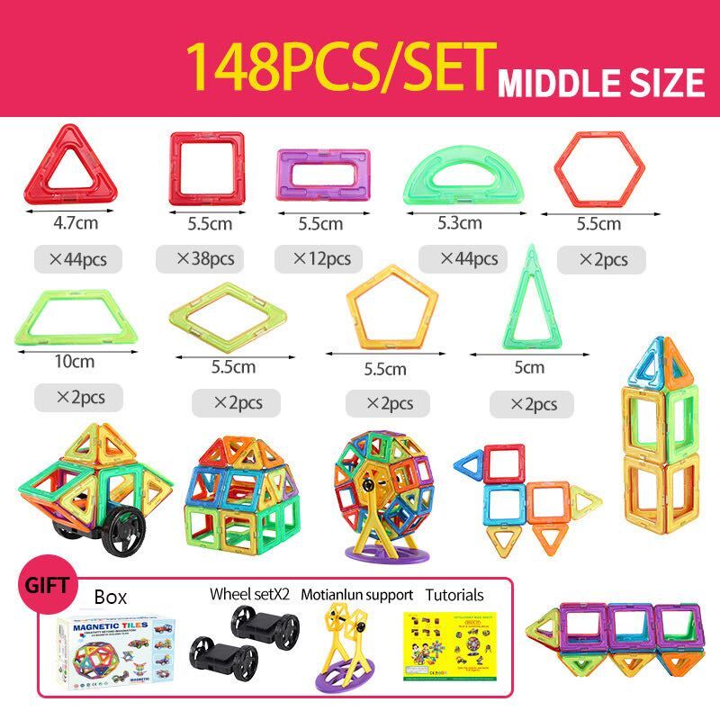 Jouets de Construction Magnétiques - Développez la Créativité | Blocs Magnétiques