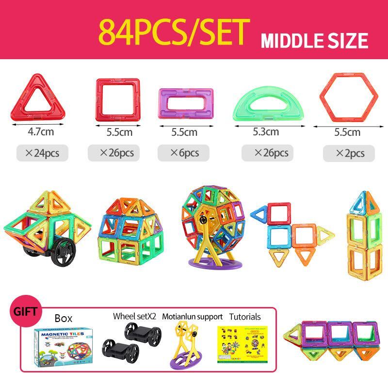 Jouets de Construction Magnétiques - Développez la Créativité | Blocs Magnétiques